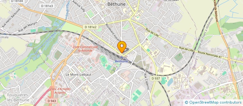 localisation de l'entreprise J'OPTIMISE  BETHUNE