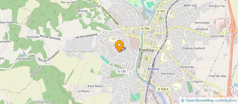 localisation de l'entreprise J'OSE  PONTIVY