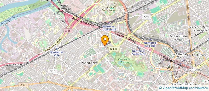 localisation de l'entreprise J'OUVRE MON COEUR AU MONDE  NANTERRE