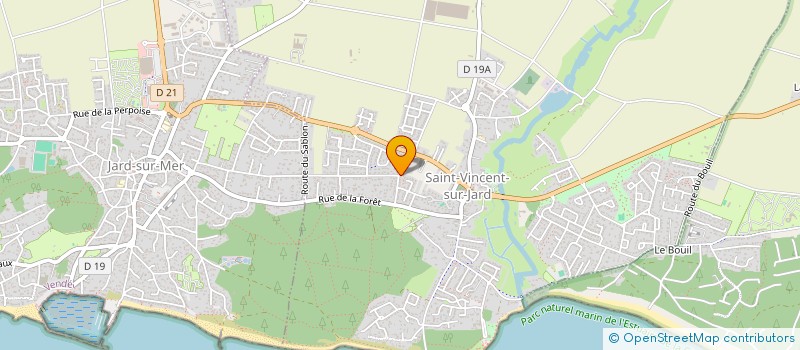 localisation de l'entreprise J.P.2.B.  SAINT-VINCENT-SUR-JARD