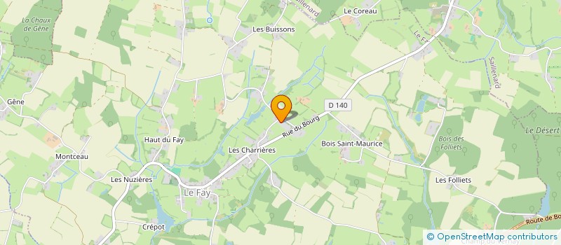 localisation de l'entreprise J P  LE FAY