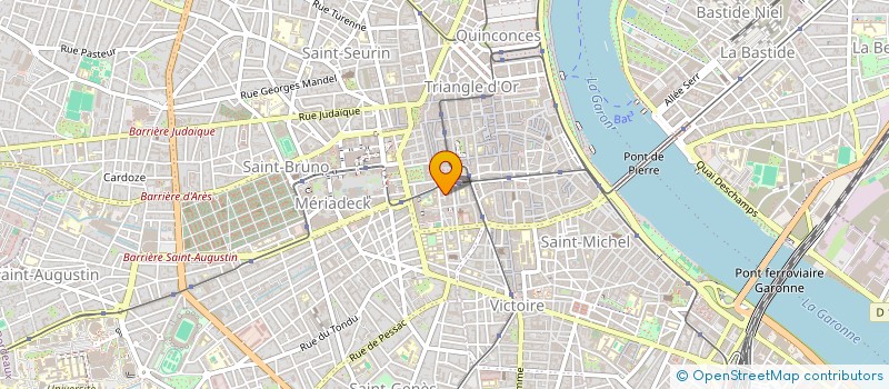 localisation de l'entreprise J.P. à BORDEAUX