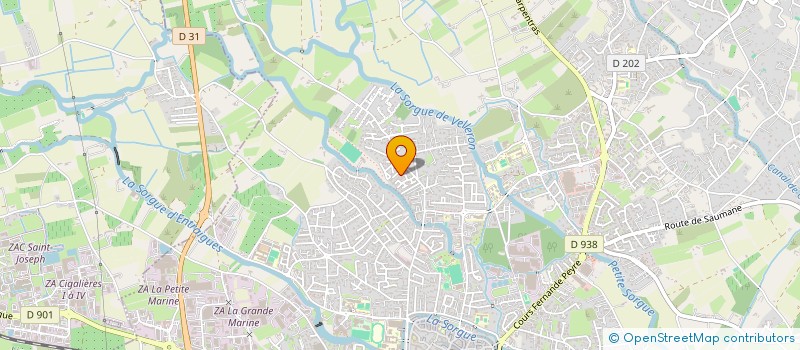 localisation de l'entreprise J P A C  L'ISLE-SUR-LA-SORGUE