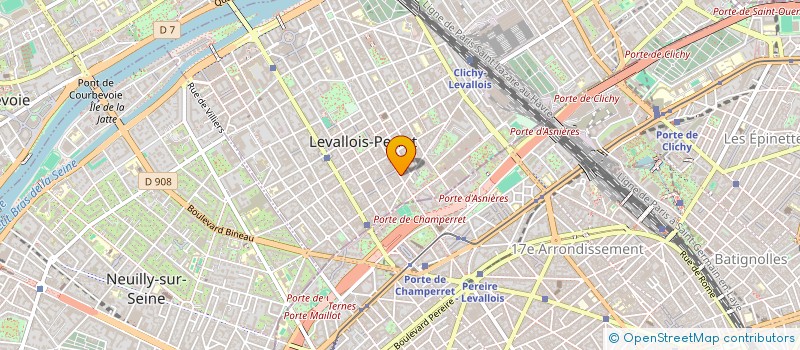 localisation de l'entreprise J.P.A.D. à LEVALLOIS PERRET