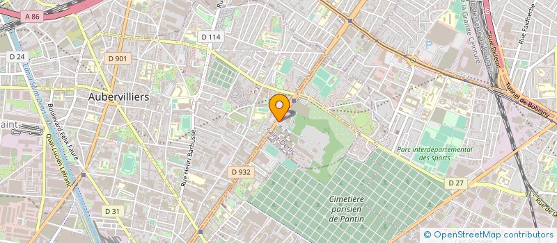 localisation de l'entreprise J.P.A POIDS LOURD à AUBERVILLIERS