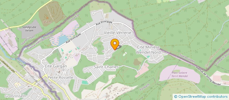 localisation de l'entreprise J.P.A. SARL  PETITE-ROSSELLE