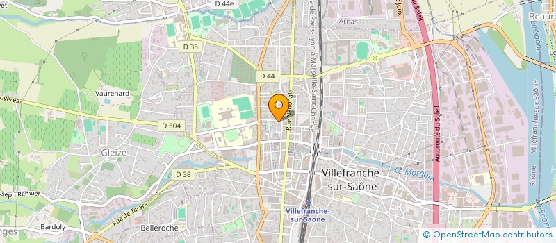 localisation de l'entreprise J.P. ASSOCIES  VILLEFRANCHE-SUR-SAONE
