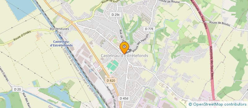 localisation de l'entreprise J.P.B à CASTELNAU-D'ESTRETEFONDS