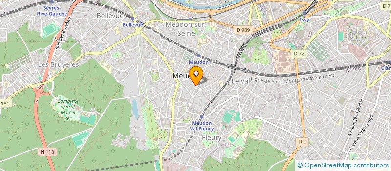 localisation de l'entreprise J.P.B. GESTION à MEUDON