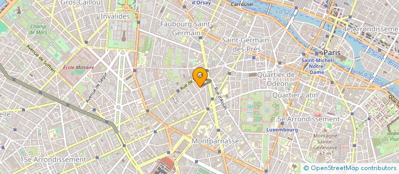 localisation de l'entreprise J.P.B.H.  PARIS