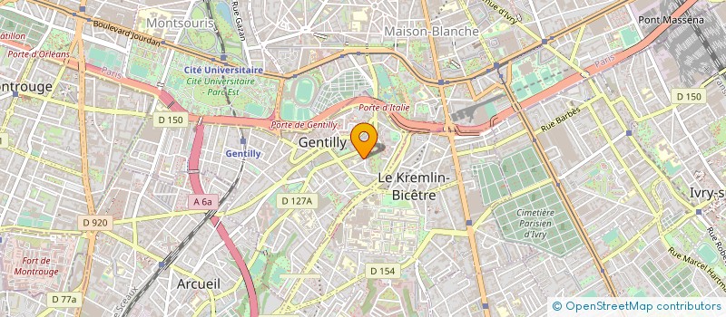 localisation de l'entreprise J P B SERVICES à GENTILLY