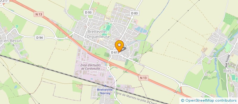 localisation de l'entreprise J.P.BOLENTIN  THUE ET MUE