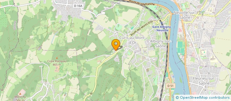 localisation de l'entreprise J.P. BRICAUD  ALBIGNY-SUR-SAONE