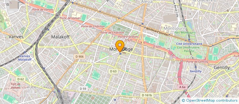 localisation de l'entreprise J P C  MONTROUGE