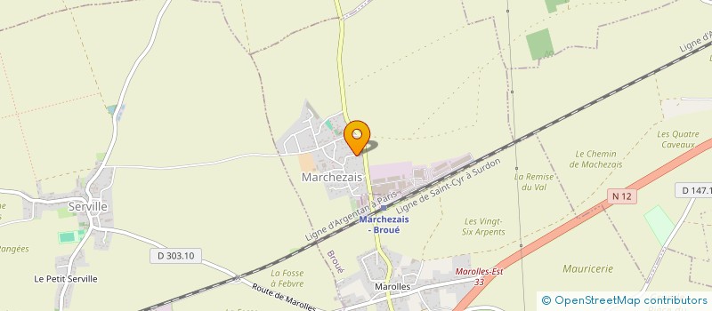 localisation de l'entreprise J.P.C. à MARCHEZAIS