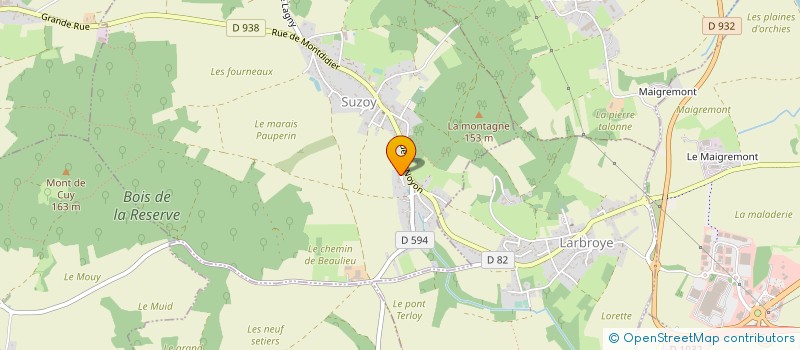 localisation de l'entreprise J.P.C.S.  SUZOY