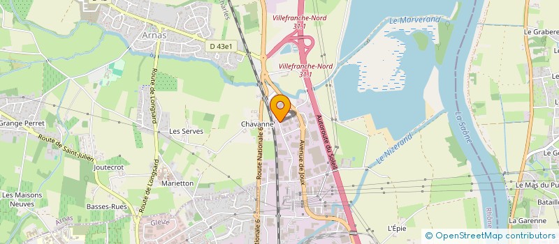 localisation de l'entreprise J.P.C.S.T.  ARNAS