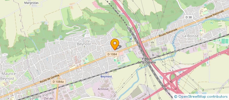 localisation de l'entreprise J P CARRELAGE à BEYNOST