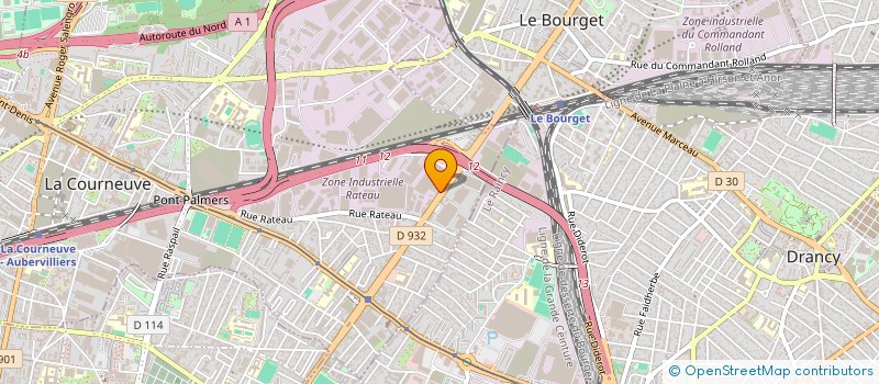 localisation de l'entreprise J&P CONSTRUCTION  LA COURNEUVE