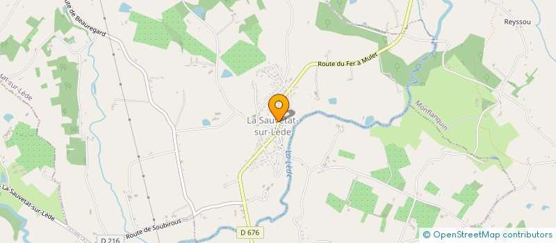 localisation de l'entreprise J.P CONSULTANT  LA SAUVETAT-SUR-LEDE