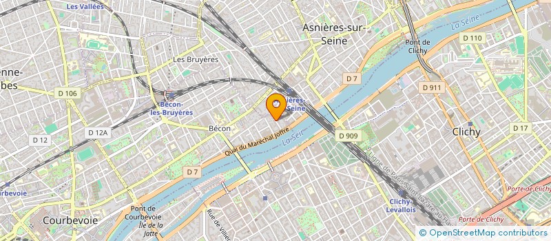 localisation de l'entreprise J.P. CRENN - AUDIT à COURBEVOIE