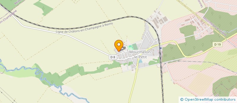 localisation de l'entreprise J.P.E.E.  MOURMELON-LE-PETIT