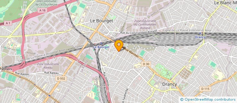 localisation de l'entreprise J.P. ETUDES & TRAVAUX à DRANCY