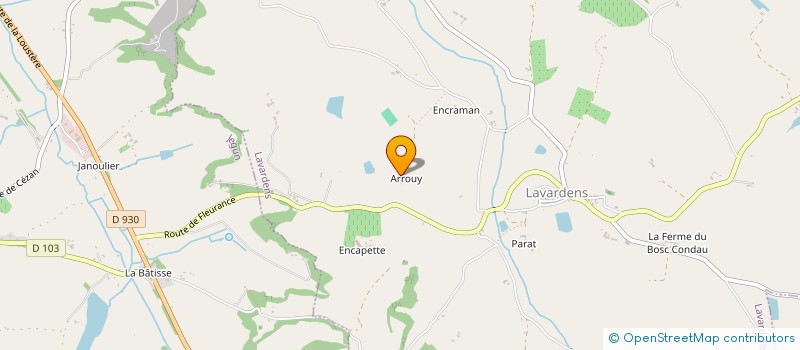 localisation de l'entreprise J.P.F.  LAVARDENS