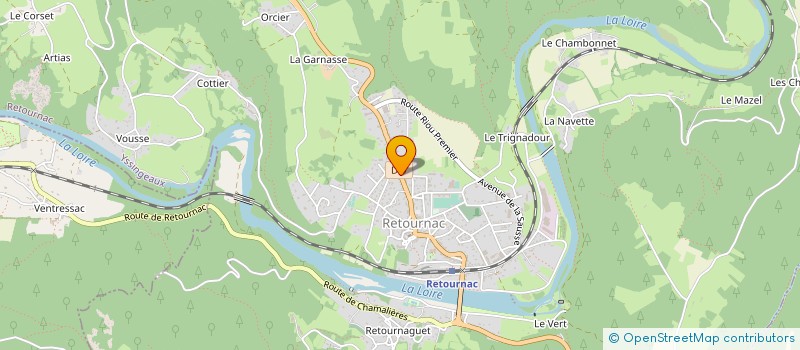 localisation de l'entreprise J P FACADES ET ASSOCIE à RETOURNAC