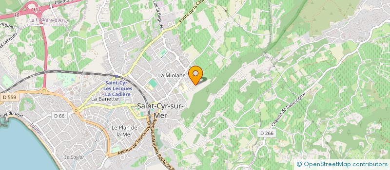 localisation de l'entreprise J.P.G. 3 C - CONSEILS ET INVESTISSEMENTS à SAINT-CYR-SUR-MER