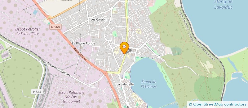 localisation de l'entreprise J.P.G  FOS-SUR-MER