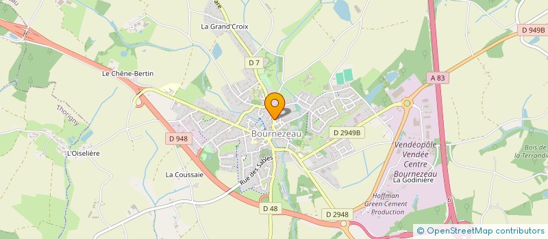 localisation de l'entreprise J.P.G. BATI-SERVICES à BOURNEZEAU