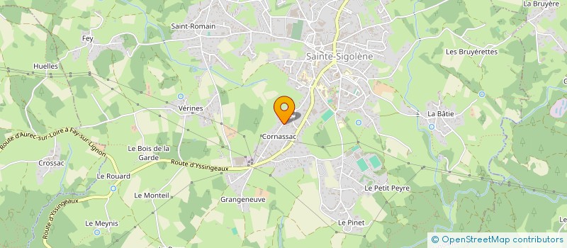 localisation de l'entreprise J. P. G. FINANCIERE à SAINTE-SIGOLENE