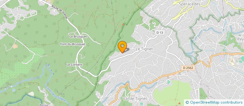 localisation de l'entreprise J.P.G. IMMOBILIER à LE TIGNET