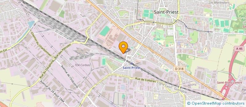 localisation de l'entreprise J.P.G. ORGANISATIONS  SAINT-PRIEST