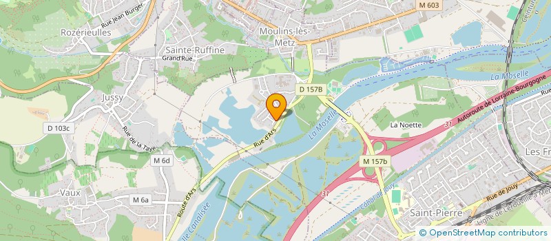 localisation de l'entreprise J.P.G.TRANSPORTS  MOULINS-LES-METZ