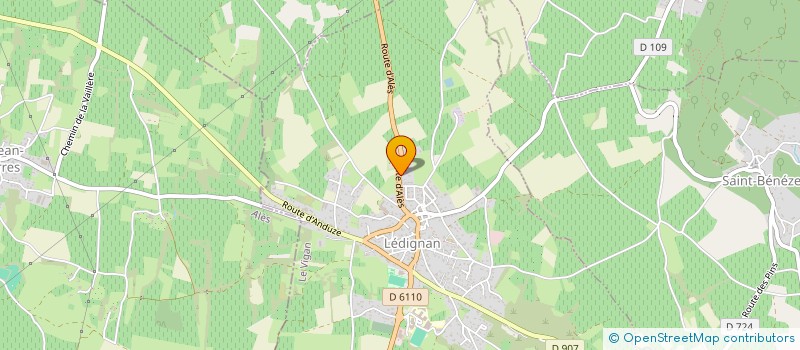 localisation de l'entreprise J.P.-G VIALA  LEDIGNAN