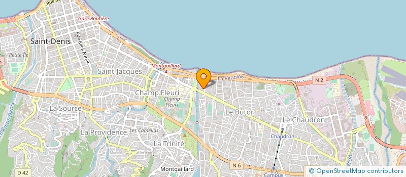 localisation de l'entreprise J P G VOYAGES à SAINT-DENIS