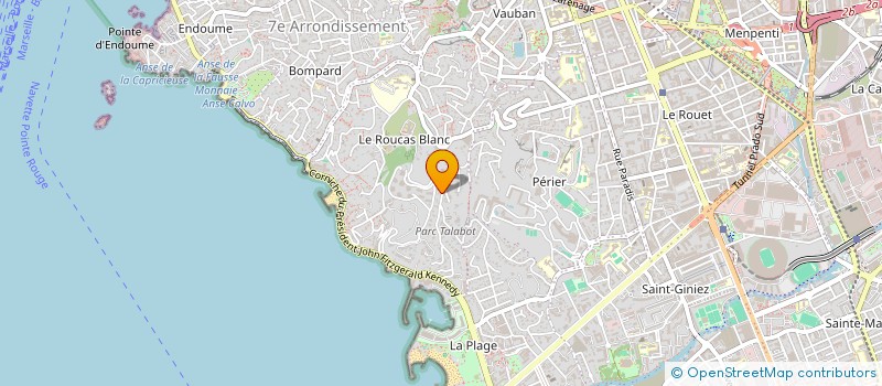 localisation de l'entreprise J & P GEO  MARSEILLE 7EME