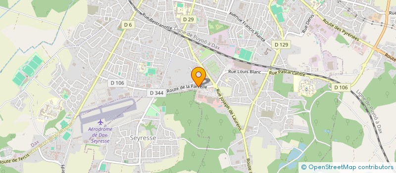 localisation de l'entreprise J P H à DAX