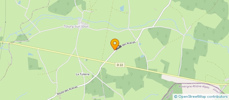 localisation de l'entreprise J P H ELEC  TOURY-SUR-JOUR