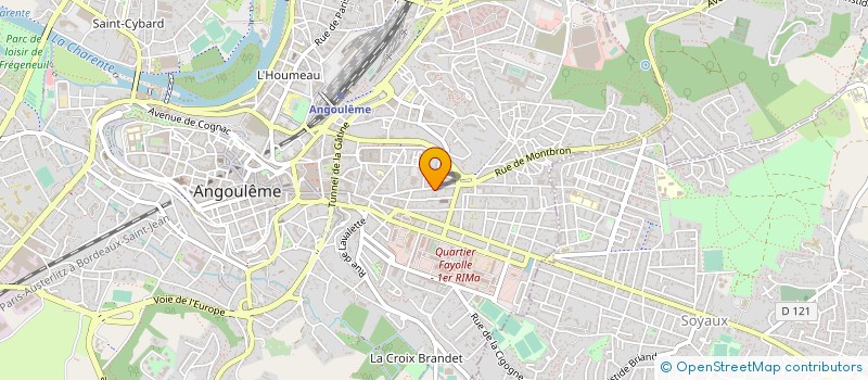 localisation de l'entreprise J.P. HOLDING à ANGOULEME