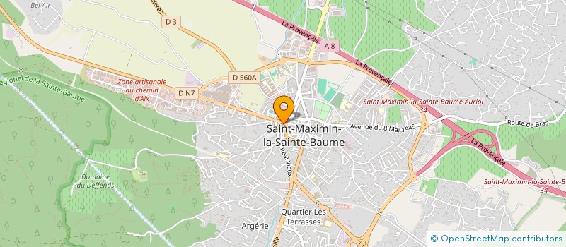 localisation de l'entreprise J.P.J.N.  SAINT-MAXIMIN-LA-SAINTE-BAUME