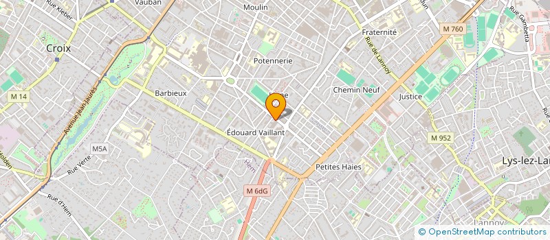 localisation de l'entreprise J.P.J.S. SCA  ROUBAIX