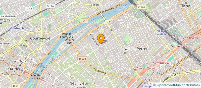 localisation de l'entreprise J.P.K. à LEVALLOIS-PERRET