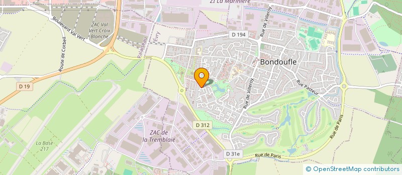 localisation de l'entreprise J P L BATIMENT  BONDOUFLE