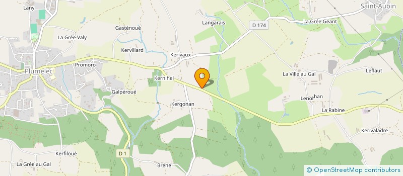 localisation de l'entreprise J.P.L. MENUISERIE  PLUMELEC