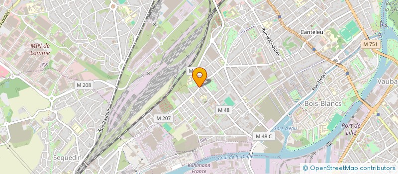 localisation de l'entreprise J.P.LIEBART à LILLE