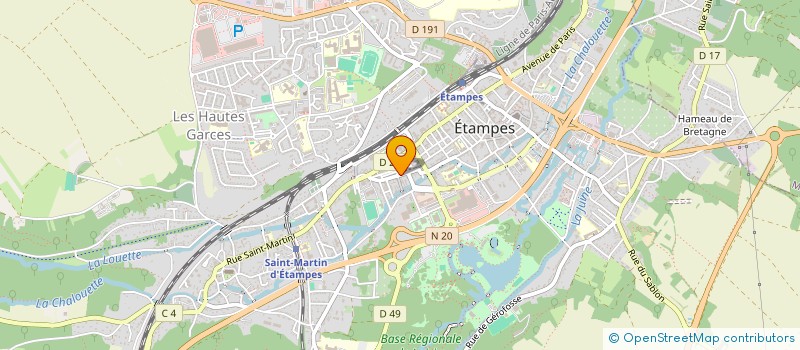 localisation de l'entreprise J.P.M. 2000  ETAMPES