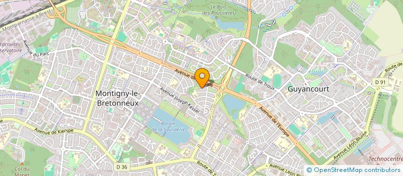 localisation de l'entreprise J.P.M. à MONTIGNY-LE-BRETONNEUX